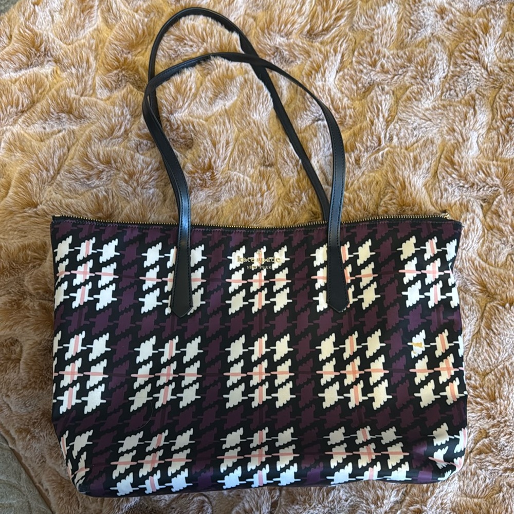 ♠️Kate Spade♠️ Purple and White Tote